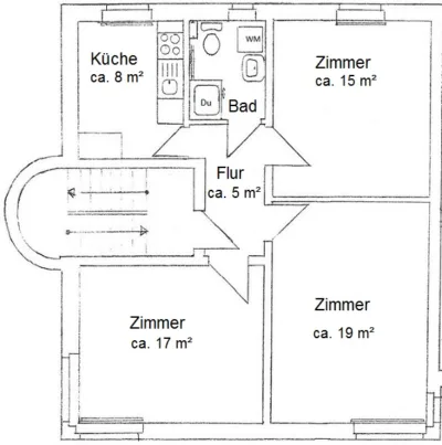 sanierte 3-Raumwohnung in Zentrumsnähe - Grundriss_Brunnenstr._20_1.OG (39545)