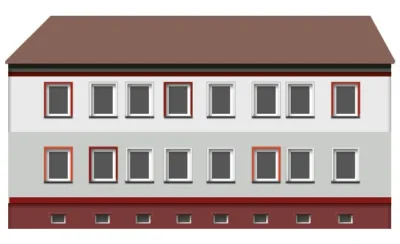 2 Raumwohnung mit Keller und Stellplatz, ERSTBEZUG nach Komplettsanierung - Rückseite (39518)