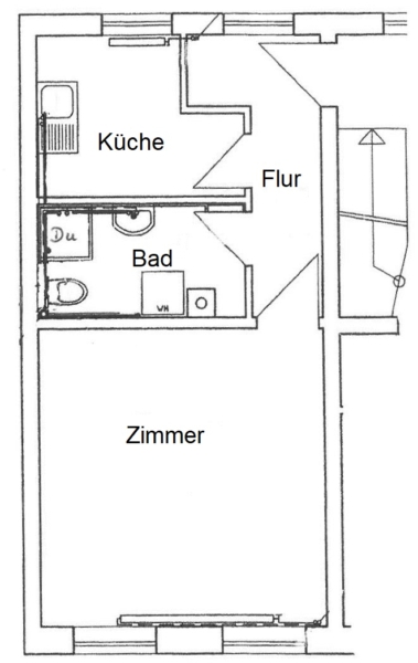 Einraumwohnung in der Altstadt - Mittelstr._17_1.OG _li (32879)