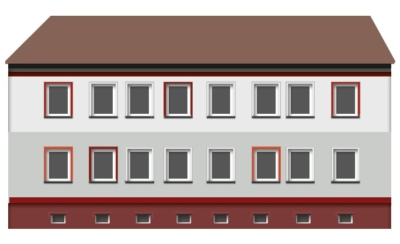2 Raumwohnung mit Keller und Stellplatz, ERSTBEZUG nach Komplettsanierung - Rückseite (32883)